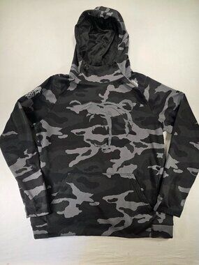 UNRL Crossover Hoodie Men’s Large Black/Grey Camo Athletic Performance